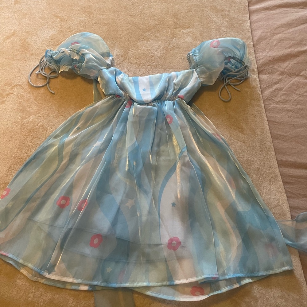 Lucy in the sky blue babydoll dress
